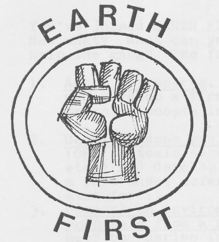 Earth First! Fist, vol. 1 Cover